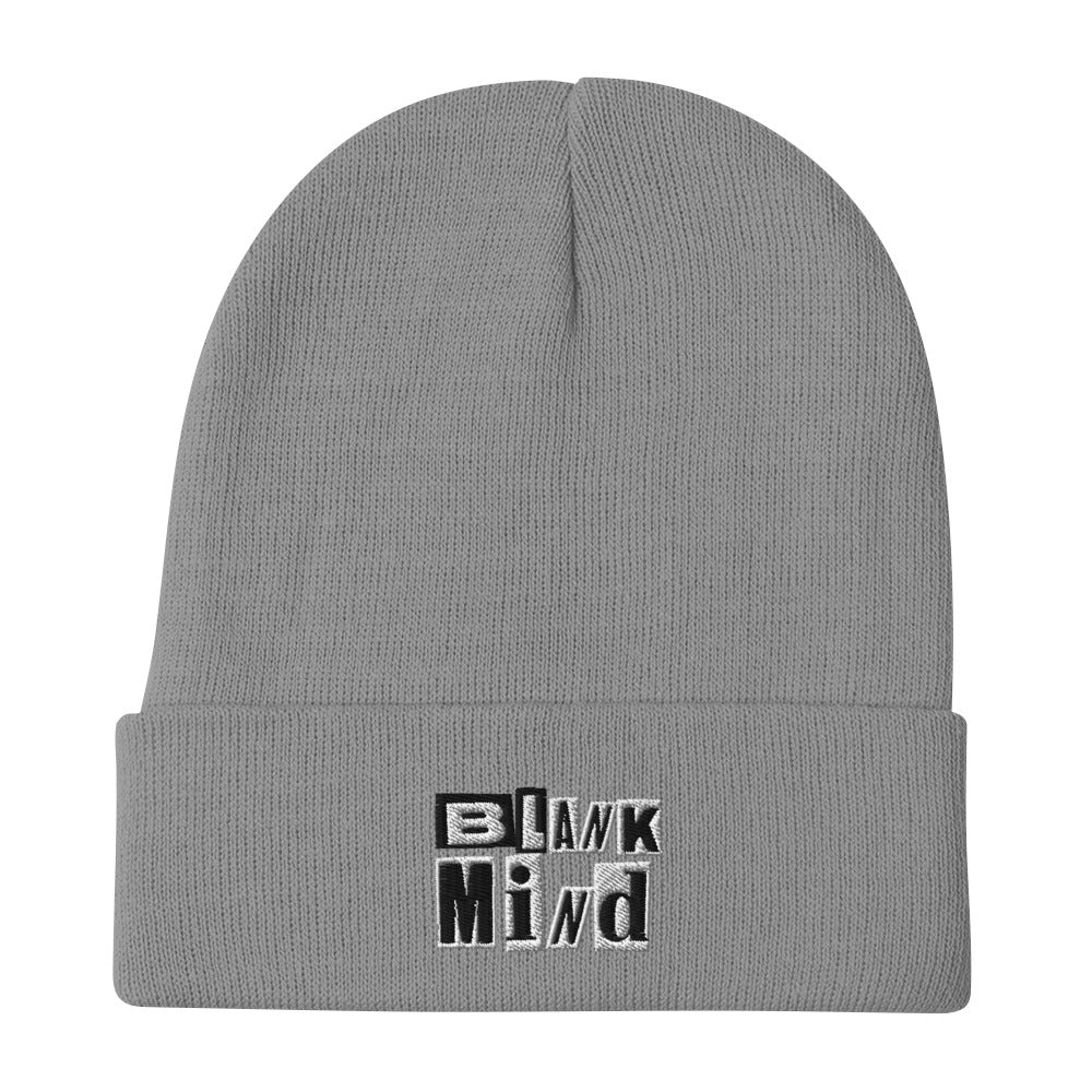 Embroidered Blank Mind Beanie