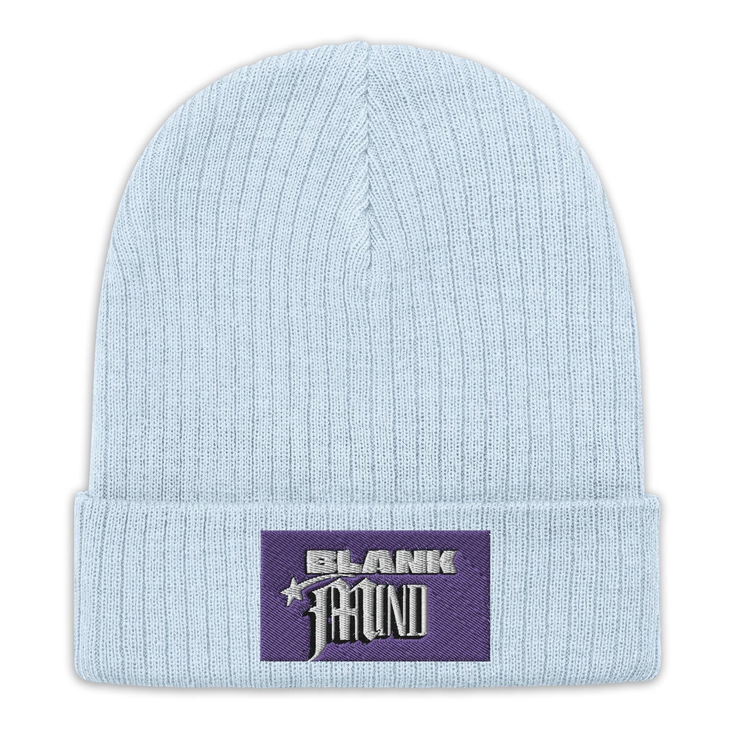 Ribbed Knit Blank Mind Beanie