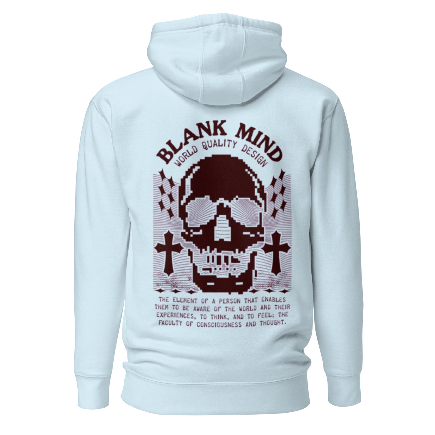 Pixelated Blank Mind Hoodie