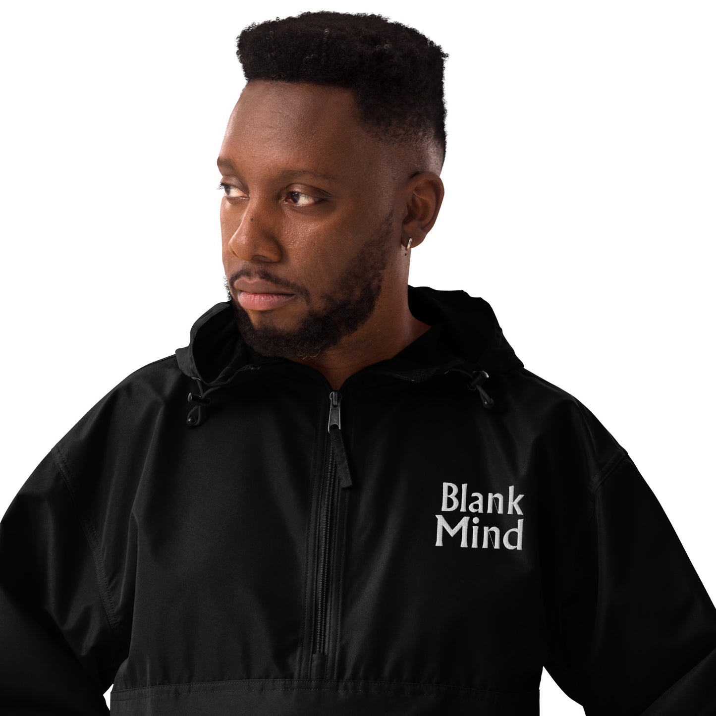 Blank Mind Embroidered Champion Packable Jacket