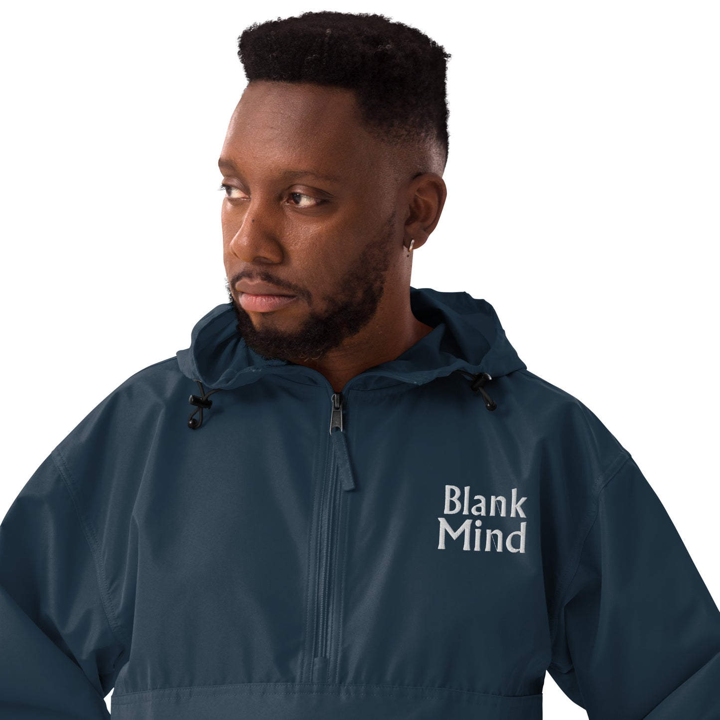 Blank Mind Embroidered Champion Packable Jacket