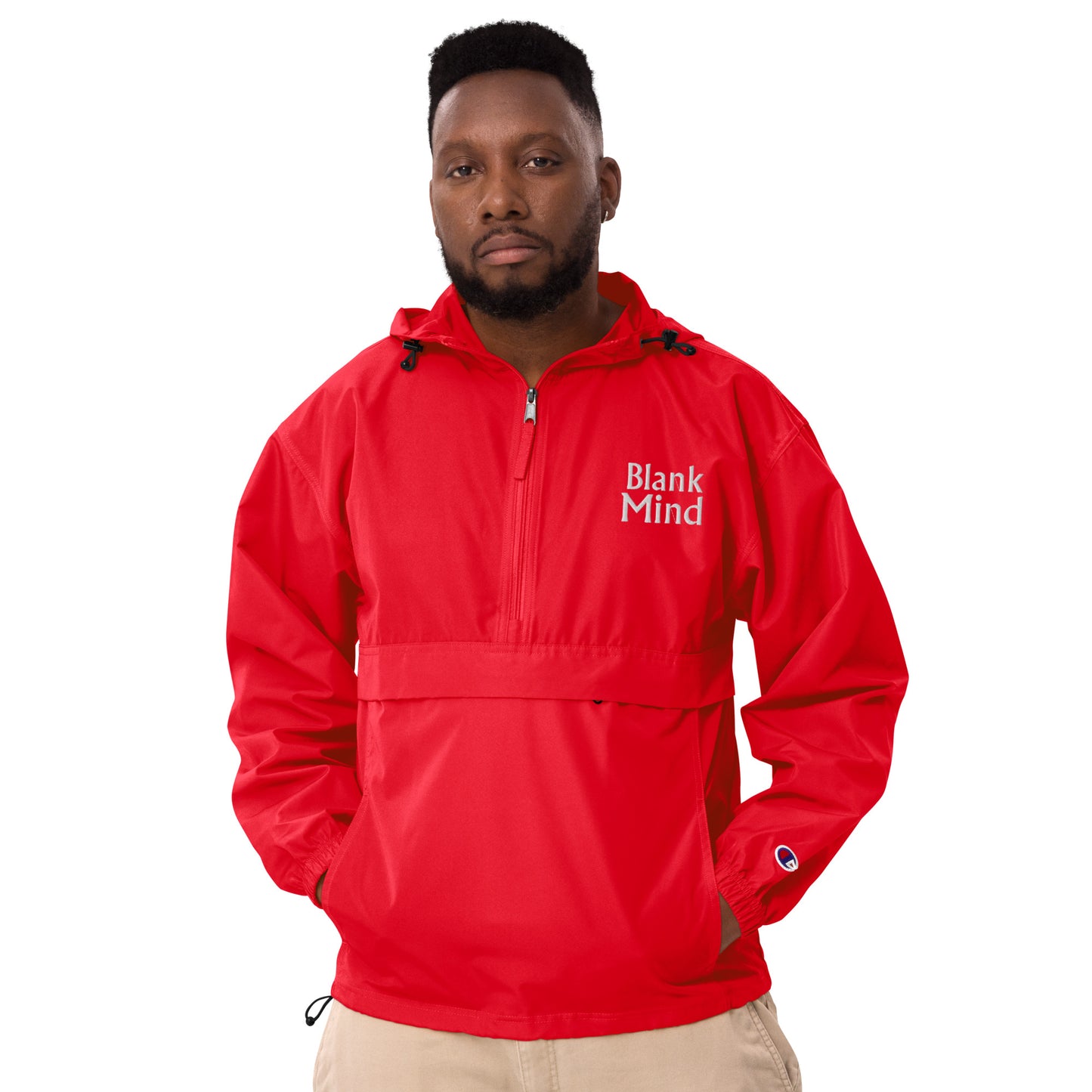 Blank Mind Embroidered Champion Packable Jacket